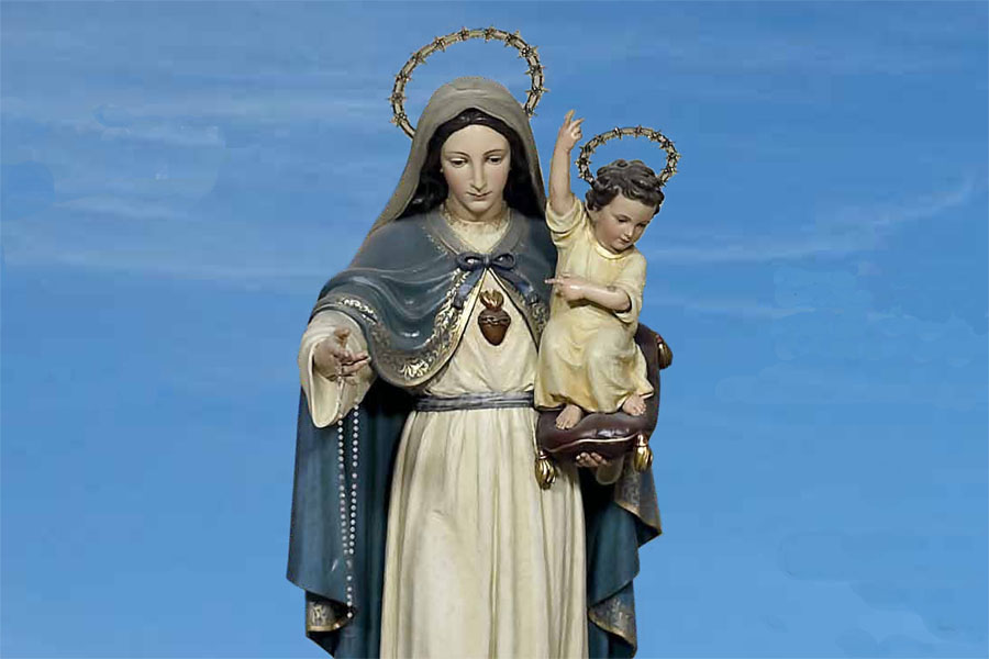 20170513 Consacrazione a Maria Statua Madonna Pellegrina mons. Socche