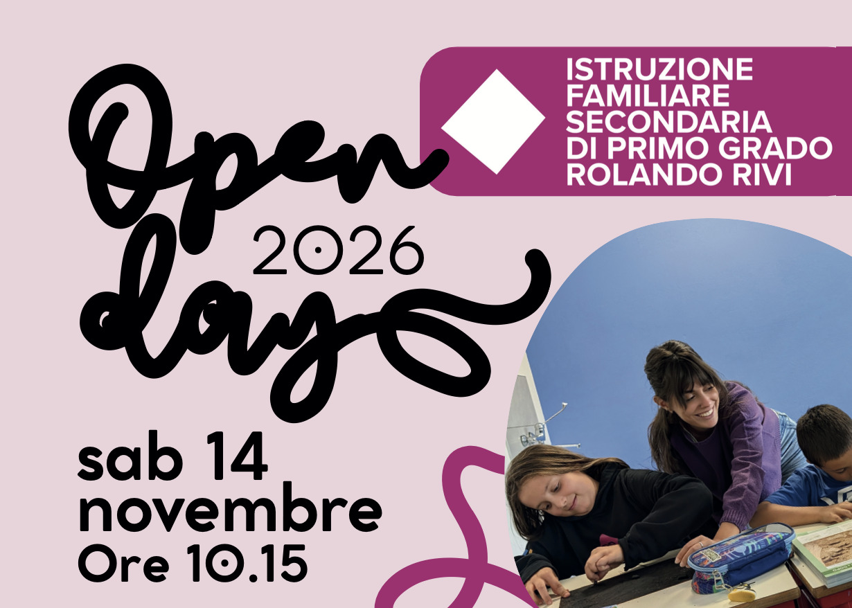 OPEN DAY - "Istruzione familiare secondaria di primo grado Rolando Rivi"